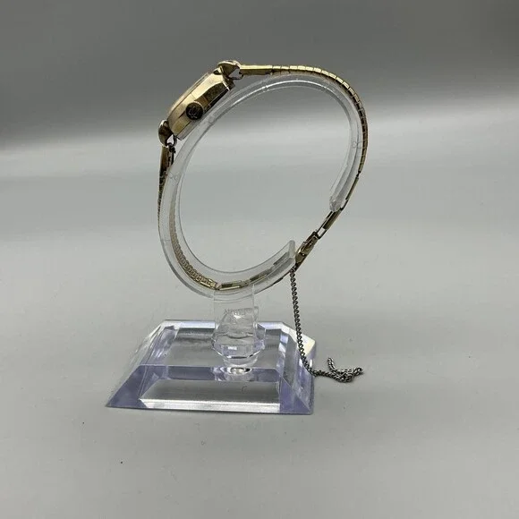 Vintage Caravelle Womens Watch 15mm White Dial Gold Tone Manual Wind 6.5" - Picture 3 of 14